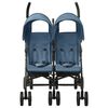 vidaXL Carrito para gemelos de acero azul marino