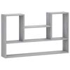 vidaXL Estante de pared Sonoma gris 100 x 17 x 60 cm