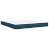 vidaXL Cama box spring con colch&oacute;n terciopelo azul oscuro 180x200 cm