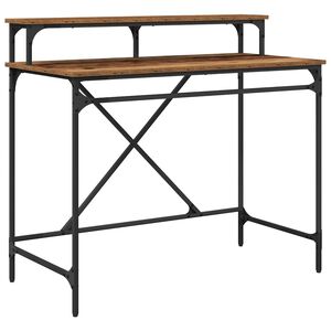 vidaXL Escritorio Madera Vieja 100 x 50 x 90 cm Madera contrachapada