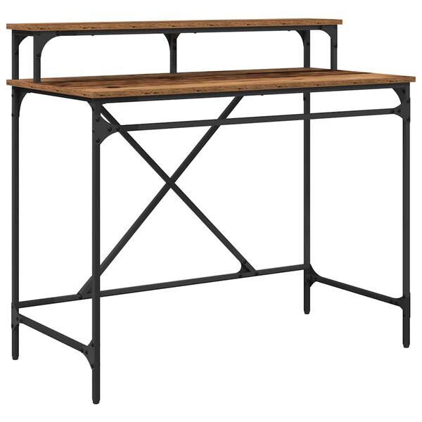 vidaXL Escritorio Madera Vieja 100 x 50 x 90 cm Madera contrachapada