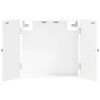 vidaXL Armario para dianas EDE Blanco Brillante 52,5 x 10,5 x 53,5 cm