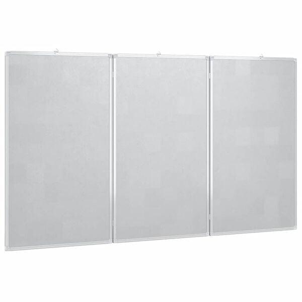 vidaXL Pizarra magn&eacute;tica plegable aluminio 120x80x1,7 cm