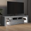 vidaXL Mueble de TV con luces LED gris Sonoma 140x36,5x40 cm