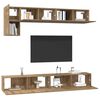 vidaXL Conjunto de mueble de TV 5 pcs Roble artesanal