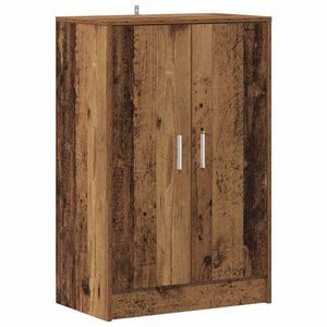 vidaXL Zapatero madera ingenier&iacute;a madera envejecida 60x35x92 cm