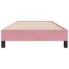 vidaXL Estructura de cama sin colch&oacute;n terciopelo rosa 90x220 cm