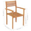 vidaXL Conjunto de comedor de jard&iacute;n 9 piezas madera maciza de teca