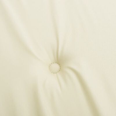 vidaXL Cojín de banco de jardín tela Oxford blanco crema 150x50x3 cm