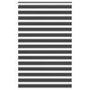 vidaXL Estor cebra negro 150x230 cm tejido ancho 145,9 cm poli&eacute;ster