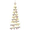 vidaXL &Aacute;rbol de Navidad colgante con bolas 120 cm 50 LED Blanco C&aacute;lido