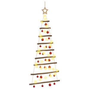 vidaXL &Aacute;rbol de Navidad colgante con bolas 120 cm 50 LED Blanco C&aacute;lido