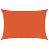 vidaXL Toldo de vela rectangular HDPE naranja 160 g/m&sup2; 5x7 m