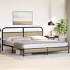 vidaXL Estructura de cama sin colchón metal roble Sonoma 183x213 cm