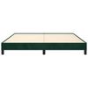 vidaXL Estructura cama sin colch&oacute;n terciopelo verde oscuro 180x200 cm