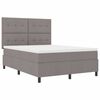 vidaXL Cama tipo Box Spring con colch&oacute;n Taup&eacute; 160 x 200 cm tela