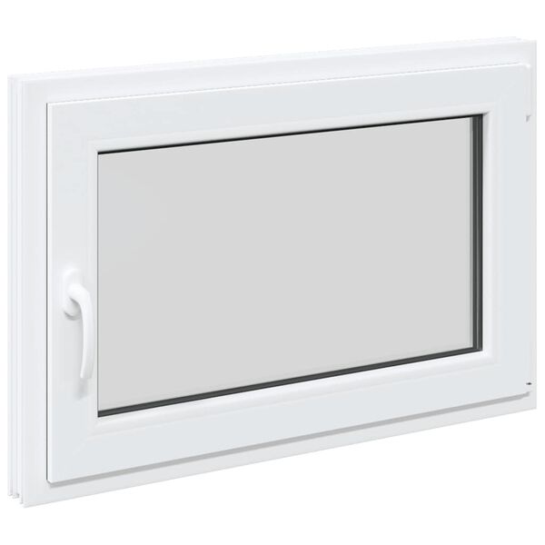 vidaXL Ventana de s&oacute;tano "RISOR" 90x70 cm oscilobatiente DIN derecha blanca