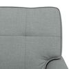 vidaXL Sill&oacute;n reclinable con coj&iacute;n Gris Claro 91 x 157 x 91 cm tela