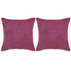 vidaXL Cojines de terciopelo 60x60 cm rosa 2 unidades