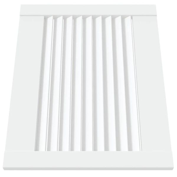 vidaXL Puerta de armario lamas 4 uds madera pino blanco 39,5x49,4 cm