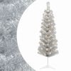 vidaXL &Aacute;rbol Navide&ntilde;o Artificial Delgado 150 cm 150 LED Blanco C&aacute;lido