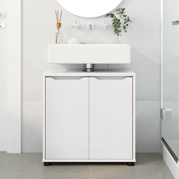 vidaXL Armario para lavabo de ba&ntilde;o con estante Manual 60 x 30 x 60 cm
