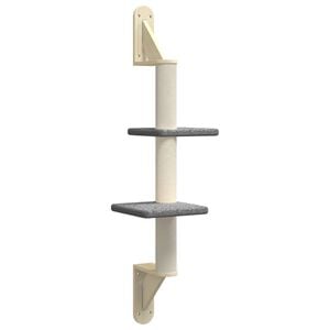 vidaXL &Aacute;rbol rascador para gatos de pared gris oscuro 108 cm
