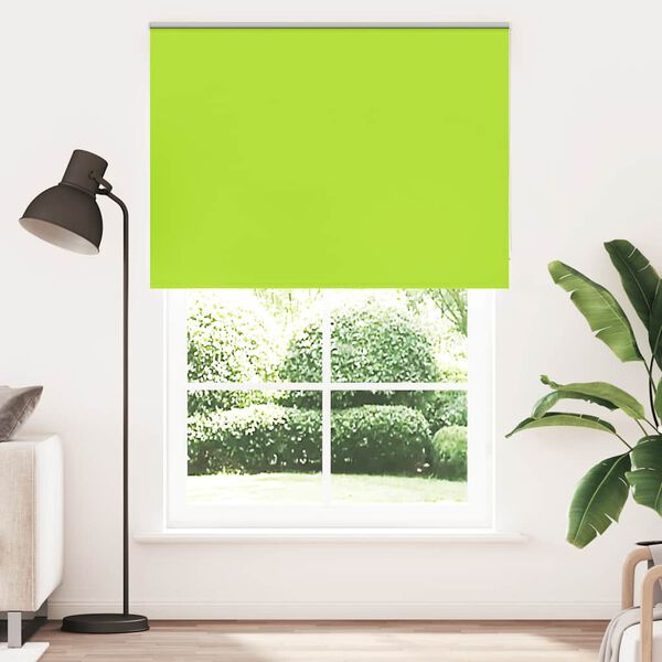 vidaXL Estor Enrollable Opaco hojas verde 150x210cm Tela Ancho 146,6cm