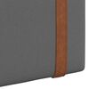 vidaXL Cabecera Colgante Liso Gris oscuro 170 x 55 x 5 cm PU antiguo