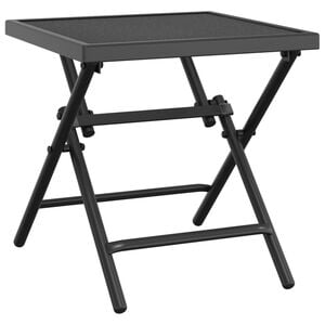 vidaXL Mesa de jard&iacute;n plegable malla acero gris antracita 38x38x38 cm