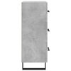 vidaXL Aparador de madera contrachapada gris hormig&oacute;n 34,5x34x90 cm