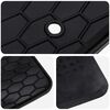 vidaXL Alfombrilla de Coche 3 pcs Negro Goma