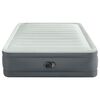 Intex Cama de matrimonio inflable PremAire blanco y gris 152x203x46cm