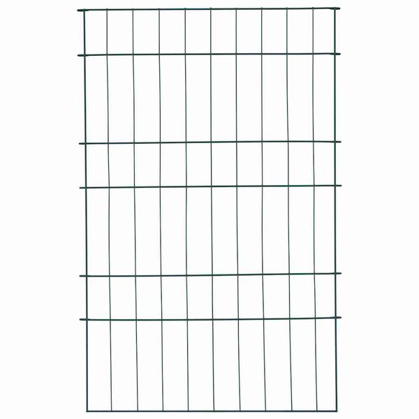 vidaXL Juego de Cercas para Estanque 8 pcs Verde 50 x 80 cm Acero