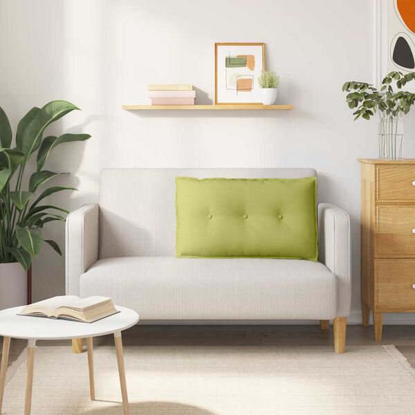 vidaXL Coj&iacute;n de Espalda Verde claro 80 x 19 x 50 cm tela