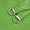 vidaXL Toldo de vela HDPE verde claro 160 g/m² 4,5x4,5x4,5 m