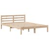vidaXL Cama con estantería sin colchón madera maciza de pino 120x190cm