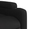 vidaXL Sill&oacute;n reclinable de masaje elevable tela negro