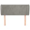vidaXL Cabecero de terciopelo gris claro 93x23x78/88 cm