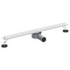 vidaXL Desag&uuml;e de ducha 360&deg; con modelo delgado Plateado 70 cm