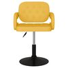 vidaXL Sillas de comedor giratorias 2 unidades tela amarillo mostaza
