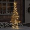 vidaXL &Aacute;rbol de Navidad con 240 LED c&aacute;lido 180 cm Rat&aacute;n