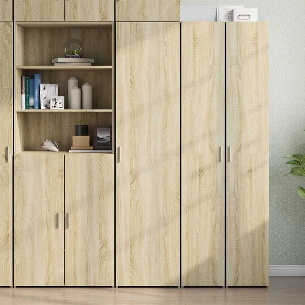 vidaXL Aparador de madera de ingenier&iacute;a roble Sonoma 45x42,5x185 cm