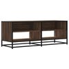 vidaXL Mueble TV metal y madera ingenier&iacute;a marr&oacute;n roble 120,5x40x46 cm