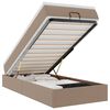 vidaXL Estructura cama otomana colch&oacute;n cappucino cuero sint&eacute;tico