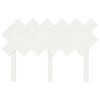 vidaXL Cabecero de cama madera maciza de pino blanco 122,5x3x80,5 cm