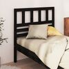 vidaXL Cabecero de cama madera maciza de pino negro 96x4x100 cm