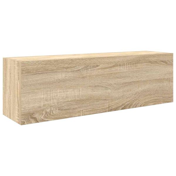 vidaXL Mueble de pared ba&ntilde;o madera ingenier&iacute;a roble sonoma 100x25x30cm