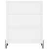 vidaXL Aparador alto madera contrachapada blanco 69,5x34x180 cm