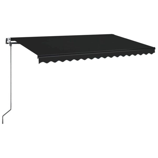 vidaXL Toldo retr&aacute;ctil autom&aacute;tico gris antracita 400x350 cm